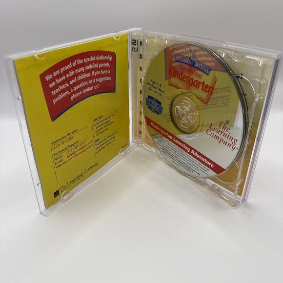 PC CDROM 1999 Learning Company Reader Rabbit Personalized Kindergarten 2-Disc - Picture 4 of 5